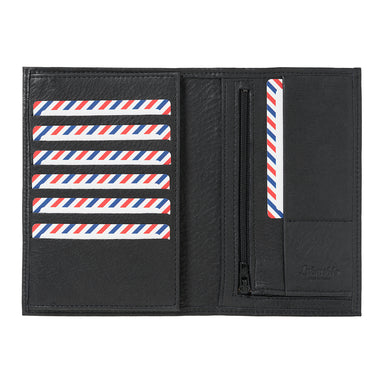 GUSTAVE Nubuck leather 2 panels Black is black