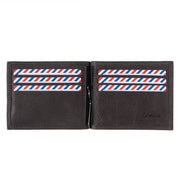 Hector Cuir Nubuck Portefeuille Italien Pince à Billets Nuage Gris
