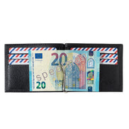 Hector Cuir Vintage Portefeuille Italien Pince à Billets Terre Brunie