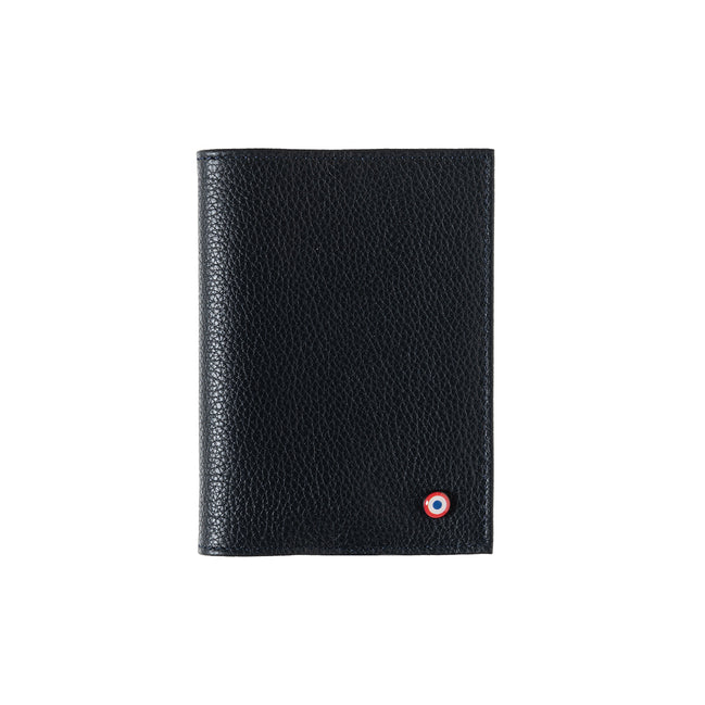 Louis Grained Leather Personalized Blue Moon Passport Holder