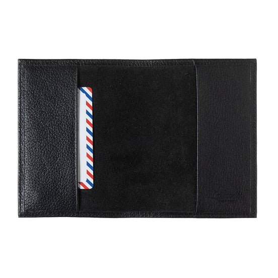 Louis Cuir Grainé Porte Passeport Noir c'est Noir Personnalisé