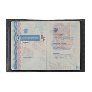 Louis Cuir Vintage Porte Passeport Nuage Gris