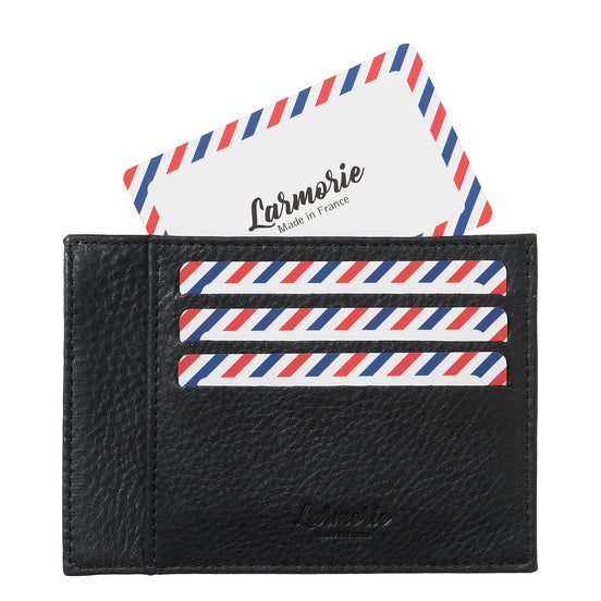 PAUL Cuir nubuck Porte-cartes Noir c'est noir