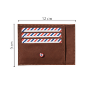 PAUL Smooth Leather Red Vine Card Holder