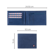 ARTHUR 2.0 Nubuck Leather Italian Wallet Burnished Earth Personalized