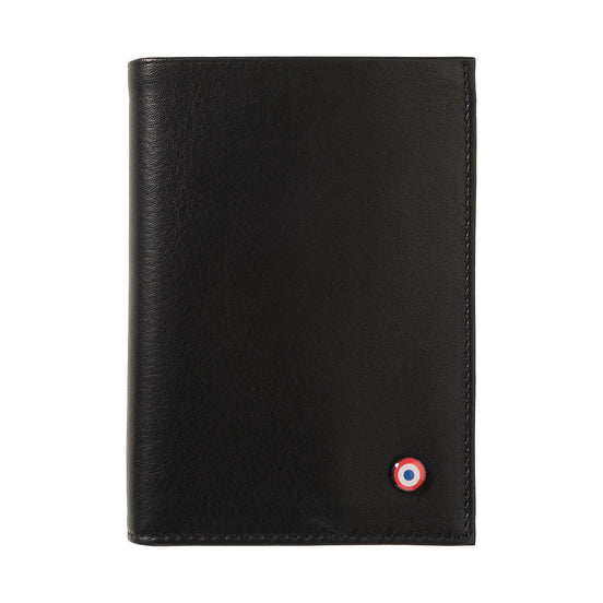 VICTOR Cuir lisse portefeuille Junior Noir c'est noir
