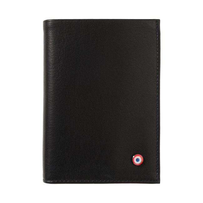 VICTOR Smooth leather Junior wallet Black it's personalized black
